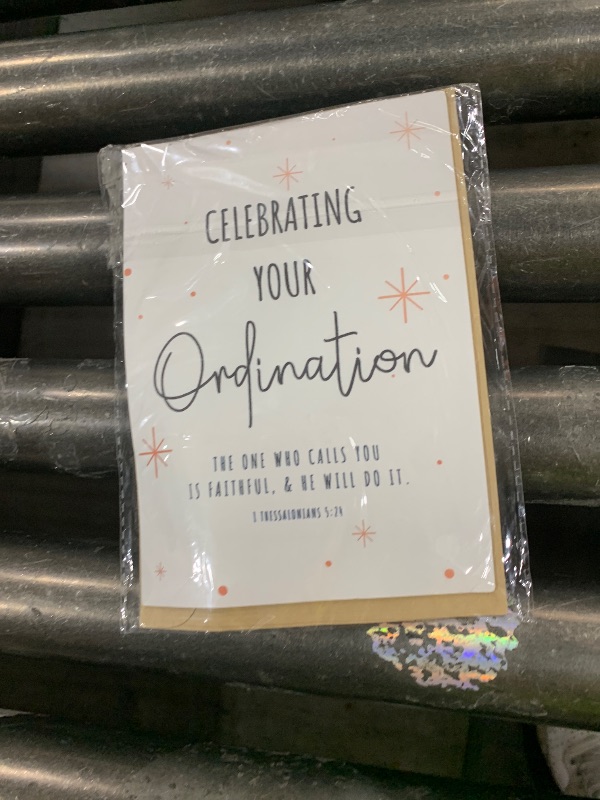 Photo 1 of OystersPearl Celebrating Your Ordination - Ordination Greetings Card - Christian Card - Ordination Card - New Job Greeting Card - Promotion Greeting Card., 5 x 7 inches