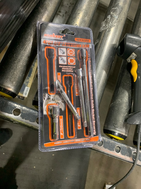 Photo 1 of 1/4" Socket Extension Set - 4PCS Drive Socket Quarter Inch Extension Bar Set 2" / 50mm, 3" / 75mm, 4" / 100mm, 6" / 150mm CR-V Durable Material