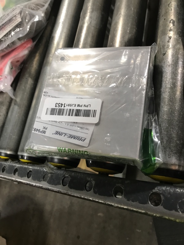 Photo 1 of Prime-Line MP9492 Stainless Steel Blank Lock and Door Reinforcement Plate for 1-3/4 in. Thick Doors, Stainless Steel Finish (Single Pack)