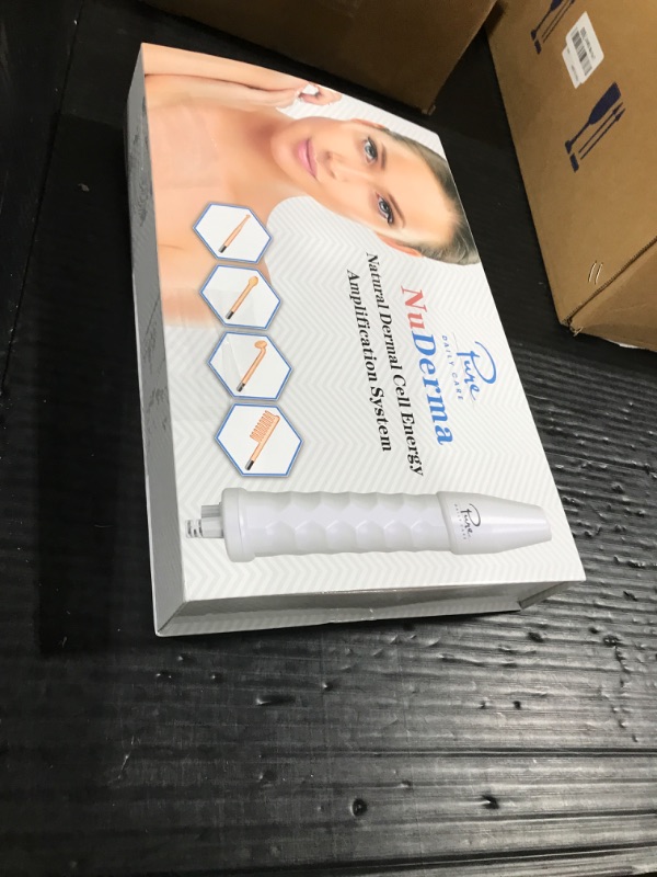 Photo 1 of Pure Daily Care NuDerma Handheld Skin Therapy Wand Machine w/Neon – Anti-Aging - Skin Tightening - Wrinkle Reducing - Dark Circles – Clarifying - Hair & Scalp Stimulator