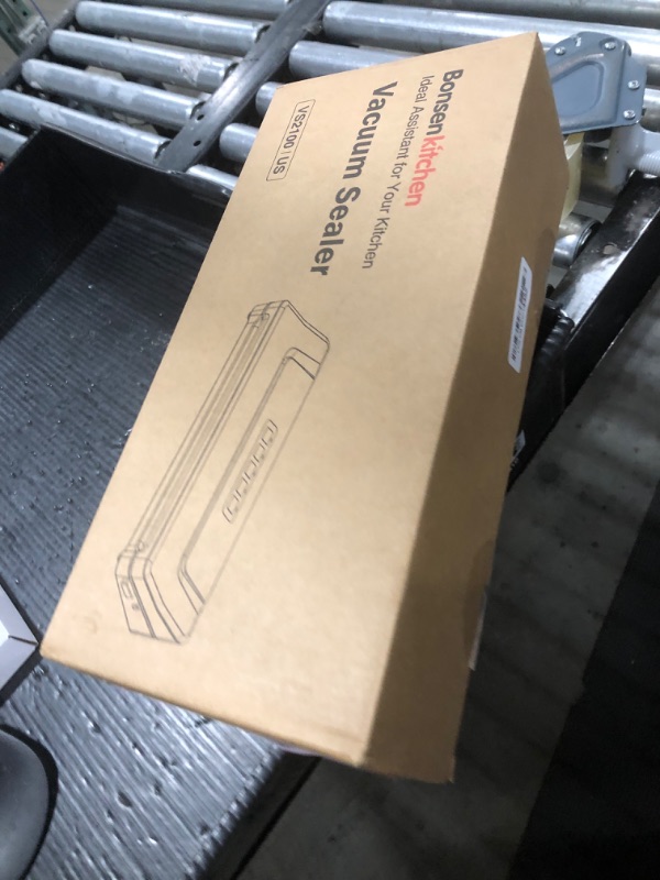Photo 1 of [Updated 2025] Bonsenkitchen Vacuum Sealer Machine + 40 Vacuum Bags, Fast-Compact/Multi-Functional Food Vacuum Sealer with External Vacuum System, Silver