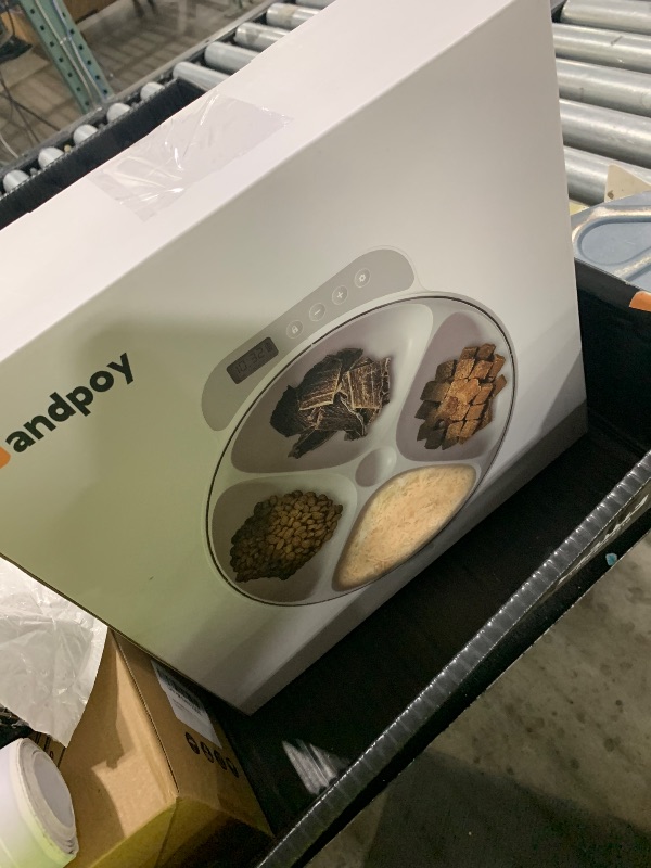 Photo 1 of Automatic Cat Feeder Wet Food,Cordless Wet Pet Food Dispenser with 4 Ice Packs,4 Meals Per Day Fresh Food Refrigerated Container,Programmable Timed Battery Operated Auto Feeder for Kitten/Small Dog