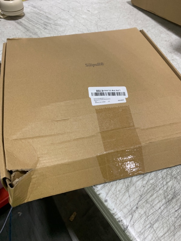 Photo 1 of Silipull Graduation Card Box Holder Gold 2025 Congrats Grad Party Supplies Large with Lock Wood Gift for Reception Party Decoration