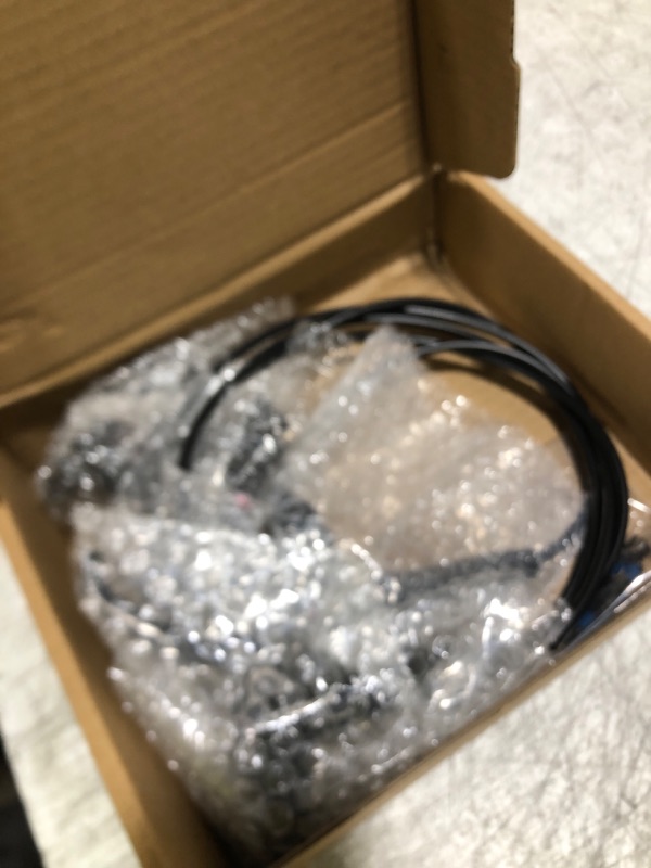 Photo 1 of ZTZ 4-Piston MTB Hydraulic Brake Set, Left Front 850mm and Right Rear 1600mm Hydraulic Disc Brake Kit with PM/is Adapter, Fits for eBike, Mountain Bike and BMX