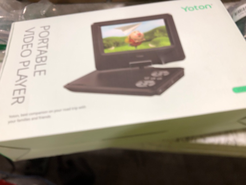 Photo 1 of YOTON 9.5" Portable DVD Player for Kids and Car, 7.5" Swivel HD Screen, Upgraded Dual Speakers, 6-Hour Working Time, Support Sync Screen to TV, Support SD Card/USB/Multiple Disc Formats