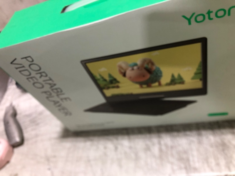 Photo 1 of YOTON 16.9" Portable DVD Player, 4-6 Hours Rechargeable Built-in Battery, 14.1" HD Swivel Screen, Dual Stereo Speakers, USB/SD/AV/Audio/Gamepad Support -White [Not Support Blu-Ray]