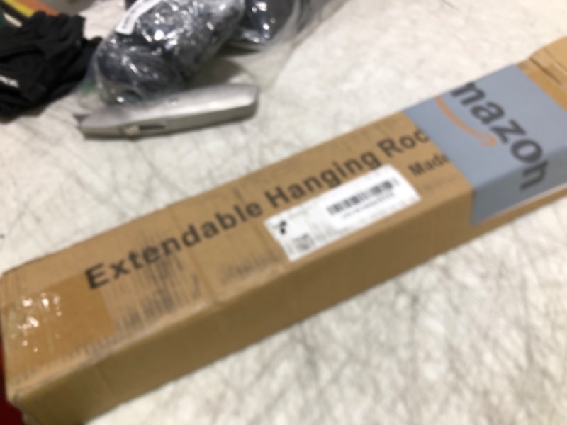 Photo 1 of Adjustable Hanging Closet Rod, Extender Hanging Rod, Closet Hanging Organizer, Heavy Duty Closet Bar, Hanging Rod (1 Pack, Chrome)