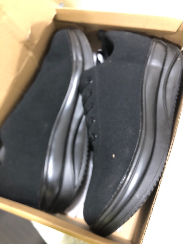 Photo 1 of RUIDENG Rocker Shoes for Women Cushy | Comfortable Work Sneakers for Women Everyday Wear | 2 Inch Thick Bottom All Black Size 8