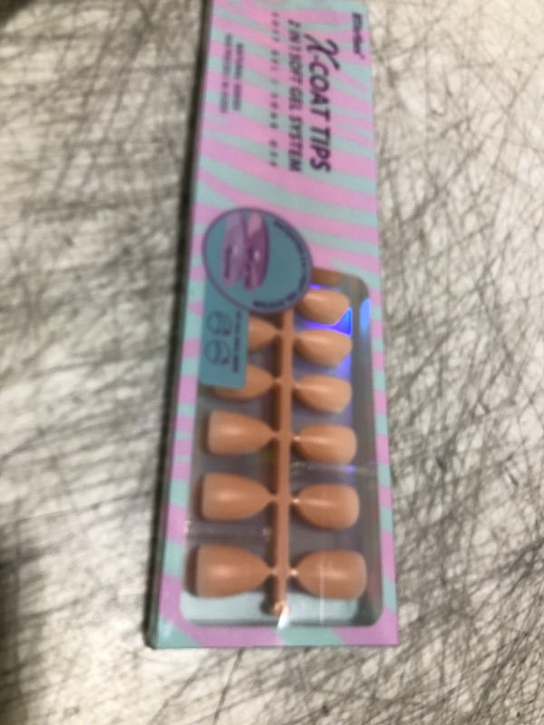 Photo 1 of Short Almond Gel Nail Tips - Soft Gel Press On Nails 2 in 1 Neutral X-coat Tips, Pre-colored Gel Nails Full Cover Fake Nails for Nail Extensions Nail Art 150Pcs 15Sizes