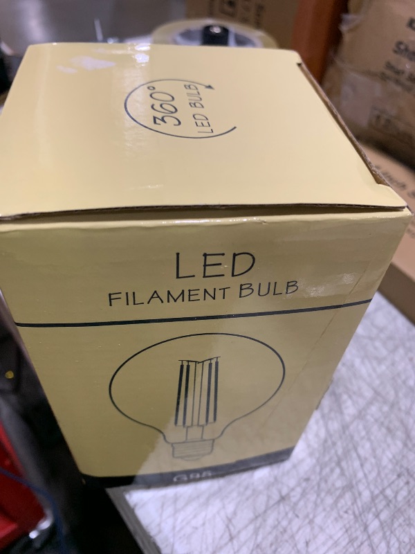 Photo 1 of Greeogin Dimmable Stained Glass LED Light Bulb,Diamond Shape LED Bulb, E26 Base 6 Watts G95 Shape Light Bulbs, for Home Party,Recreation Room,Balcony,Garden,Christmas Decoration