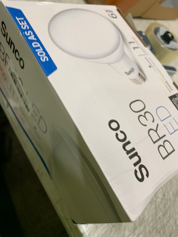 Photo 1 of Sunco 6 Pack BR30 Light Bulbs LED, Recessed Can Light Bulbs, Indoor Flood Bulb, 850 LM, 11W (65W Equivalent), 6000K Daylight Deluxe, Dimmable, E26 Base, for Home, Kitchen, Bedroom UL