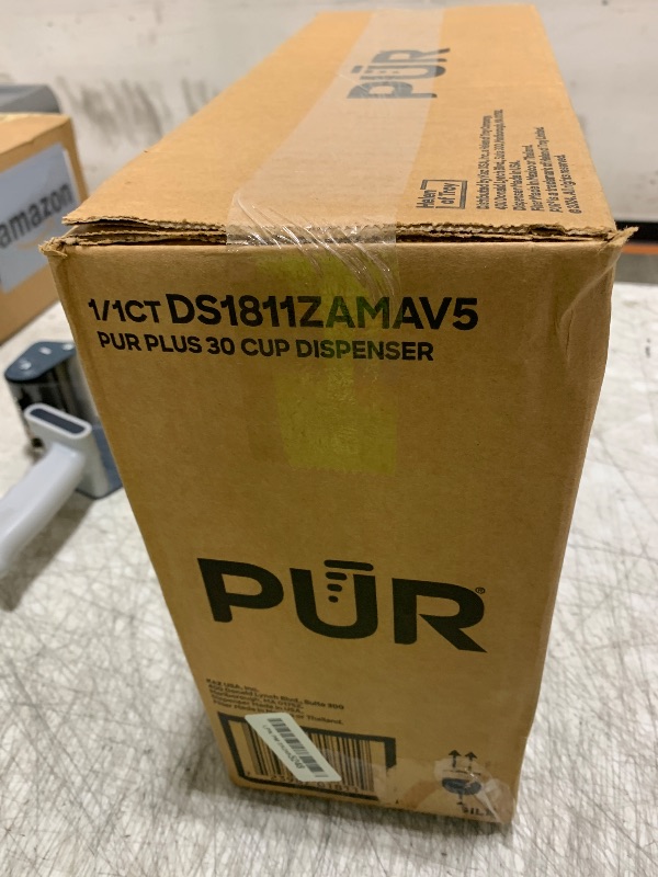 Photo 1 of PUR PLUS 30-Cup Water Filter Dispenser with 1 Lead-Reducing PUR PLUS Filter, Dishwasher Safe, Powerful Filtration, Large Capacity with Slim, Space-Saving Design, White (DS1811Z)