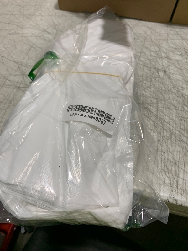 Photo 1 of LimonLaviu Plastic Bags - 100 Pack (11.5'x 6.5" x 21') with Handles for Small Business, Restaurants, Grocery & Trash 