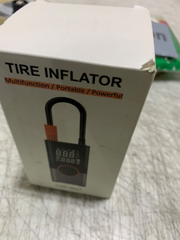 Photo 1 of Tire Inflator Portable Air Compressor, 25000mAh & 150PSI Air Compressor with Digital Pressure Gauge, 2X Faster Portable Air Pump for Car, Motorcycle, Bicycle and Ball