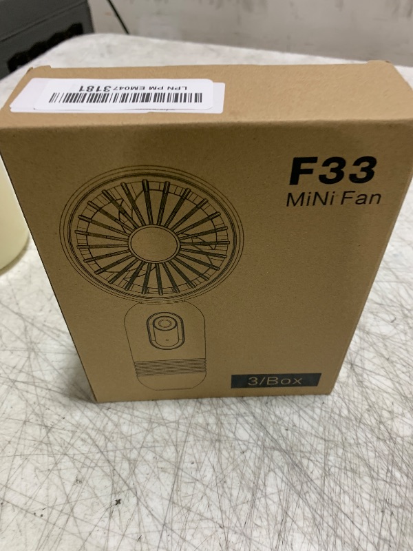 Photo 1 of VanSmaGo Portable Handheld Mini Fan, USB Rechargeable Personal Fan, Battery Operated Mini Neck Fan, 5 Speeds, Perfect for Travel/Camping/Outdoor/Home/Office
