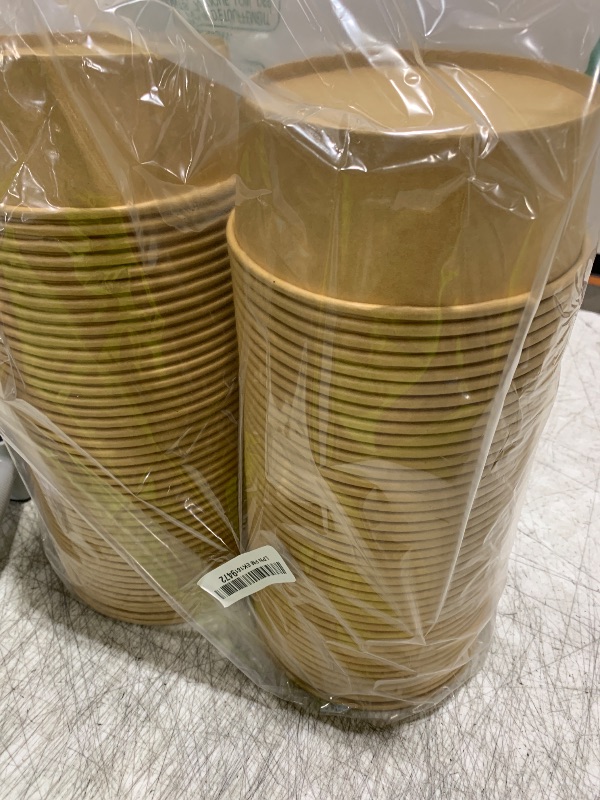 Photo 1 of SINJEUN 85 PCS 36 oz Kraft Paper Bowls, Brown Paper Soup Bowls Kraft Paper Salad Bowl for Kitchen, Party, Restaurant and Camping