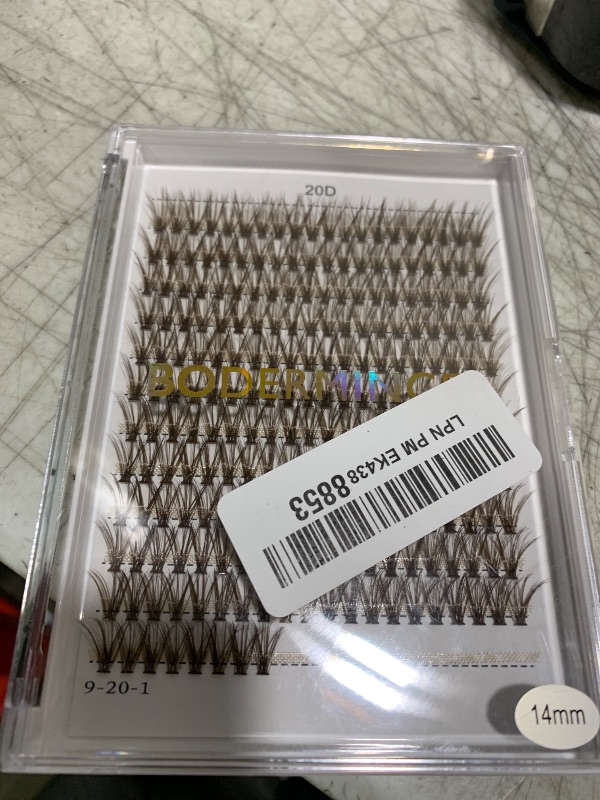 Photo 1 of Bodermincer D Curl 240pcs 20D Multicolored Lashes Cluster Eyelashes False Eyelashes Eyelash Extension (14mm)