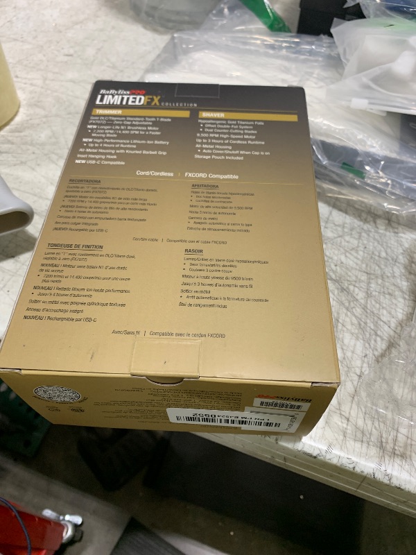 Photo 1 of BaBylissPRO LIMITEDFX Trimmer and Shaver Prepack - Gold