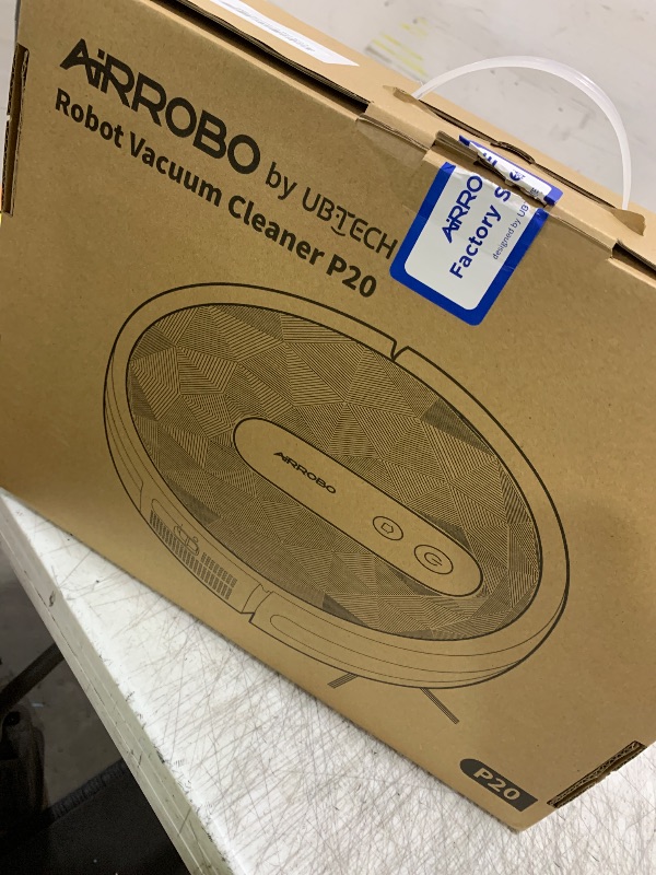 Photo 1 of AIRROBO Robot Vacuum Cleaner with 2800Pa Suction Power, App Control, 120 Mins Runtime, Self-Charging Robotic Vacuum Cleaner for Low Carpet, Pet Hair, Hard Floors, P20