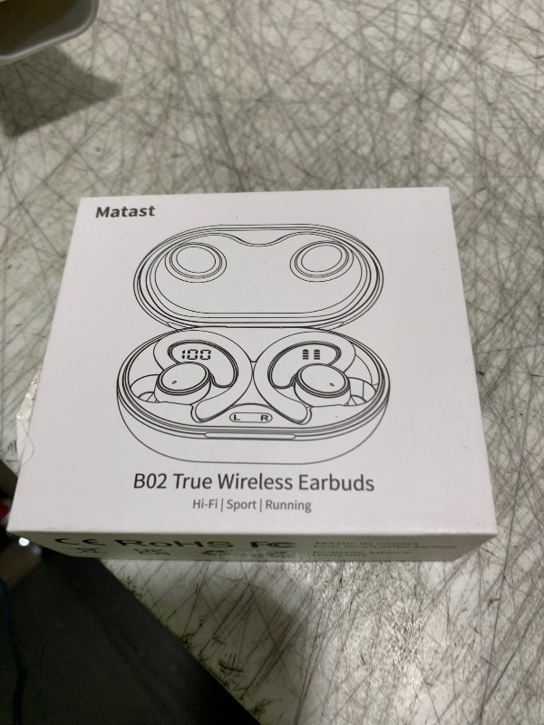 Photo 1 of Wireless Earbuds, Bluetooth 5.4 Headphones Sport, 50H Deep Bass Sound Over Ear buds with 4 ENC Noise Cancelling Mic, Dual LED Display, IP7 Waterproof Earphones with Earhook for Workout/Running/Gym