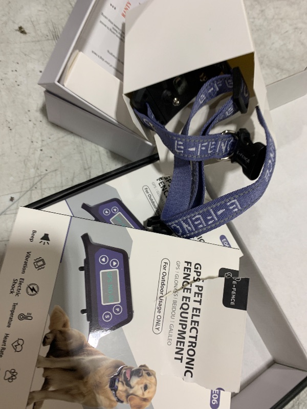 Photo 1 of E-FENCE 2 Pack GPS Wireless Dog Collar Fence System,Electric Dog Shock Collar Fence,Pet Containment System Rechargeable,Outdoor Use Only