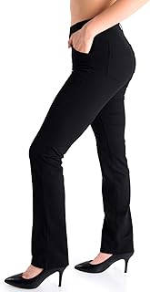 Photo 1 of Yogipace,Belt Loops,Women's Petite/Regular/Tall Straight Leg Yoga Dress Pants XS