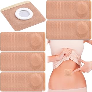 Photo 1 of  Disposable Castor Oil Pack Wrap, Highly Absorbent Belly Button Patches, Self-Adhesive Castor Oil Patches, Organic Cotton Wraps Pack Covers