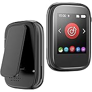 Photo 1 of Portable Kids Mp3 Player with Clip on Back,Small Music Player with Bluetooth5.3,Touch Screen,Biult-in FM Radio Voice Record,Micro SD Card Slot and Speaker for Outdoors Sports,Max 512GB Expand(Black)
