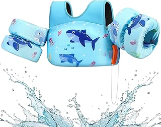 Photo 1 of Swim Vest for Kids, Toddler Pool Floaties, Children Swimming Vest with Adjustable Strap, Swim Jacket Water Wing Arm Float, Puddle Sea Beach Boat Jumper Boy Girl Baby