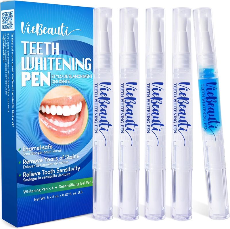 Photo 1 of Teeth Whitening Pen Gel Kit: 35% Carbamide Peroxide Gel for Stain Removal - No Sensitivity with Remineralizing Pen for a Brighter Whiter Smile Mint
