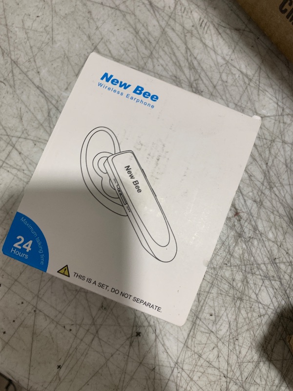 Photo 1 of [2 Pack] Bluetooth Earpiece Wireless Handsfree Headset V5.0 24 Hrs Driving with Mic 60 Days Standby Bluetooth Headset for iPhone Android Samsung Driver