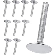 Photo 1 of 014973239640 Elevator Bolts, 1/4-20 x 2 Flat Elevator Bolts Zinc Plated Fastener for Roll Up Doorsfor Roll Up Doors, Swim Deck, Garage Wall Mount Unit and Other Fastener Applications - 10 Pcs
