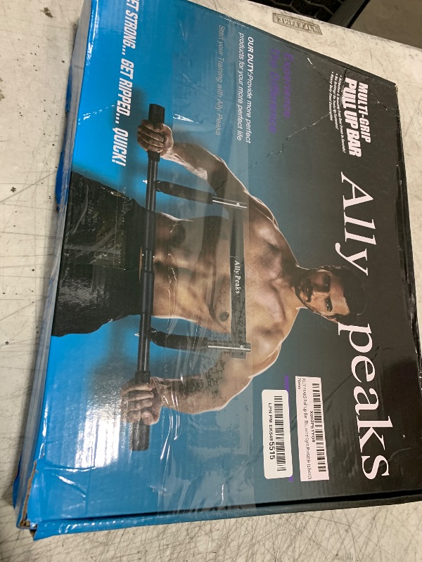 Photo 1 of ALLY PEAKS Pull Up Bar Thickened Steel Pipe Super Heavy Duty Steel Frame Upper Workout Bar| Multi-Grip Strength for Doorway | Indoor Chin-Up Bar Fitness Trainer for Home Gym Portable (silver2)