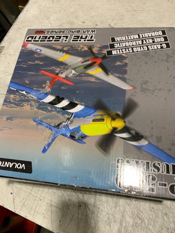 Photo 1 of VOLANTEXRC RC Plane, 4 Channel Remote Control Airplane Fighter RTF with 6-Axis Gyro, 3 Modes & Aerobatics Easy to Fly, 2.4GHz Radio Controlled Aircraft for Beginners, Boys & Adults, P51D Mustang, Red