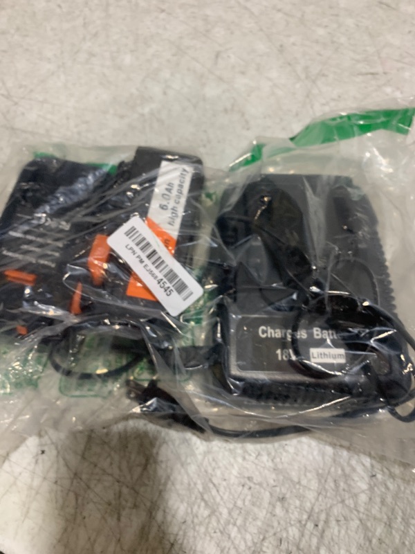 Photo 1 of LabTEC 2-Pack 6.0Ah 18V Lithium Battery R840087 and Battery Charger Kit Compatible with Ridgid AEG