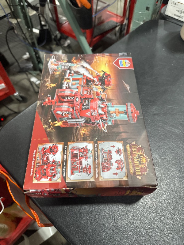 Photo 1 of Space Fire Station Builidng Set Compatible with Lego City Fire Station, Firefighter Gifts, Difficult Toys for 6 Year Old Boys and up.(919pcs)
