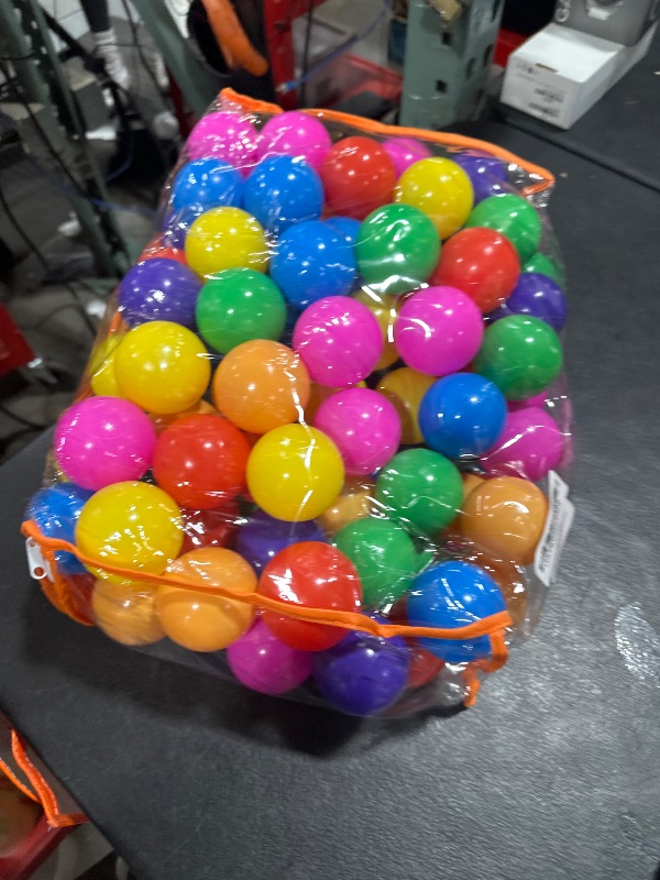 Photo 1 of Vanland Ball Pit Balls for Baby and Toddler Phthalate Free BPA Free Crush Proof Plastic - Multicolored Pit Balls in Reusable Play Toys for Kids with Storage Bag