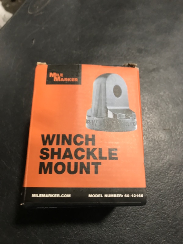 Photo 1 of Mile Marker 60-12166 Winch Shackle Mount - Fits Mile Marker Winches - Versatile Quality - Works with Roller Fairlead & Hawse Fairlead - Replaces Conventional Winch Hook - Easy Installation & Removal