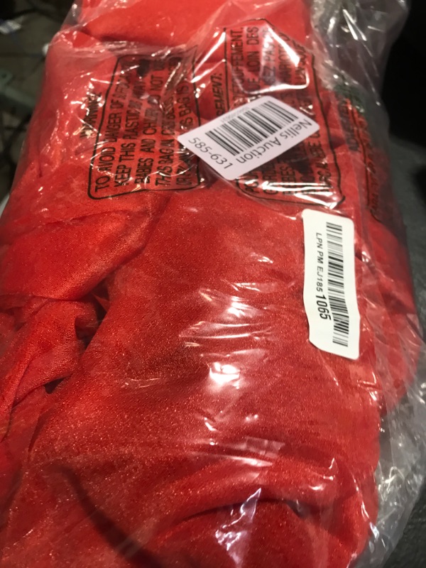 Photo 1 of VDS Pack of 2 Panel (30 Inch X 20 Feet) Wedding Arch Draping Fabric Sheer Chiffon Fabric Drapery for Wedding Ceremony Reception Swag Backdrop Canopy Chuppah ARBO Altars Decoration (Red)