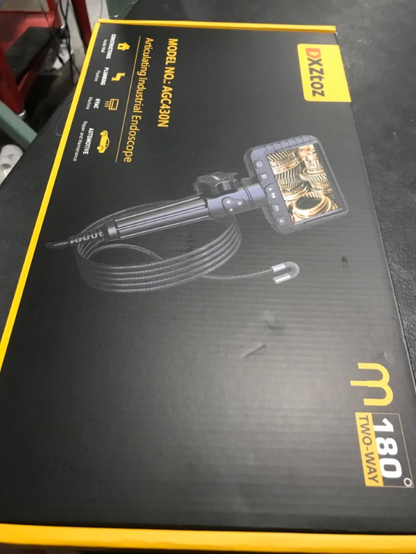 Photo 1 of 10FT Articulating Borescope, DXZtoz Inspection Camera with 0.33in Two-Way Steering Snake Camera, Waterproof 1080P Endoscope with Light for Mechanics Electriction Wall Pipe Inspection