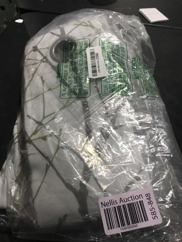 Photo 1 of FMFUNCTEX 100% Blackout Curtains Sage Green Tree Liner Curtains for Bedroom, Branch Partterned Curtains 96 inch Length for Living Room, Room Darkening Thermal Insulated Drapes, Grommet Top 2 Panels