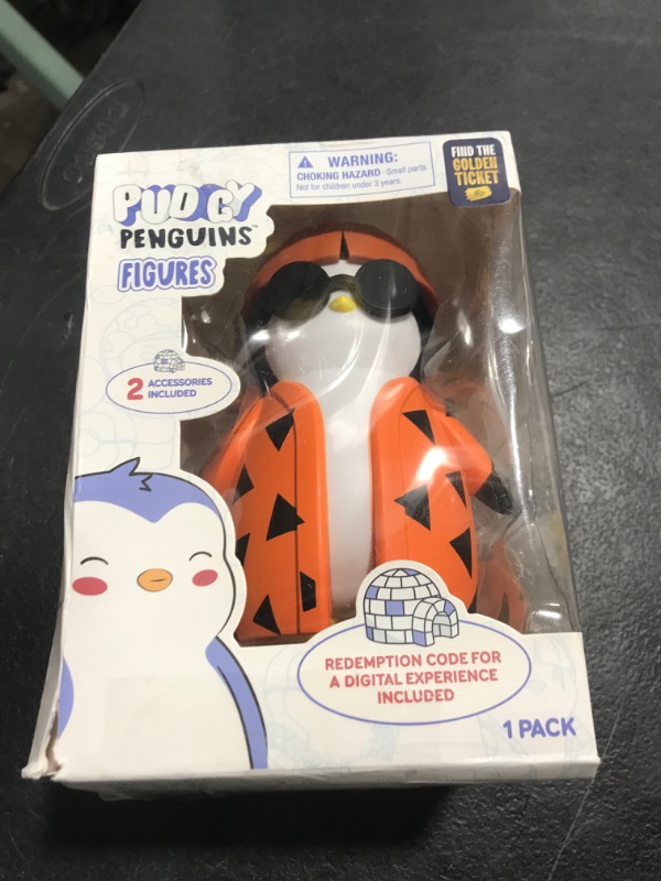 Photo 1 of Pudgy Penguins Action Figures (Bowlcut Billy) - 5 Inch Premium Molded Figurine Toy Collectible - Perfect for Your Desk, Table, or Nightstand