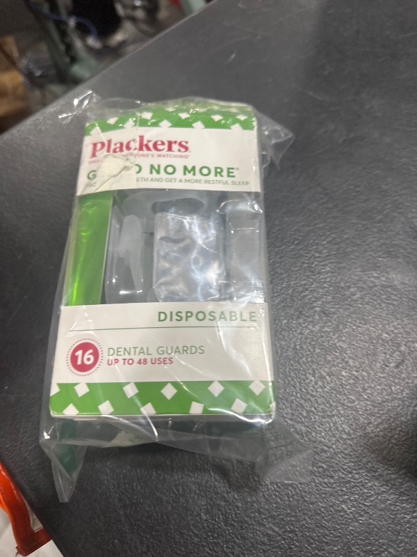Photo 1 of Plackers Grind No More Night Guard, Nighttime Protection for Teeth, BPA Free, Sleep Well, Ready to Wear, Disposable, One Size Fits All, 16 Count