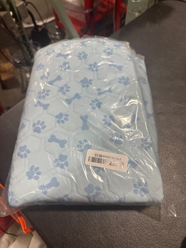 Photo 1 of YAOGEG Upgraded Dog Cooling Mat Blue Ice Silk Cooling Mat for Dogs Cats Indoor/Outdoor Self Sleeping Kennel Pad,Washable & Portable ?
