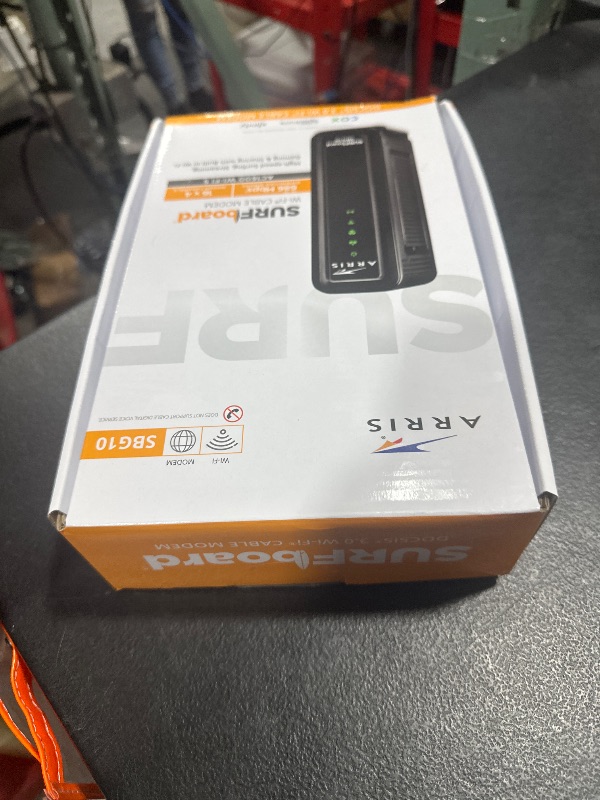 Photo 1 of ARRIS (SBG10) - Cable Modem Router Combo - DOCSIS 3.0 16 x 4 Gigabit & AC1600 WiFi, For Comcast Xfinity, Cox, check with ISP for compatibility [Not for Spectrum] 400 Mbps Max Internet Speeds