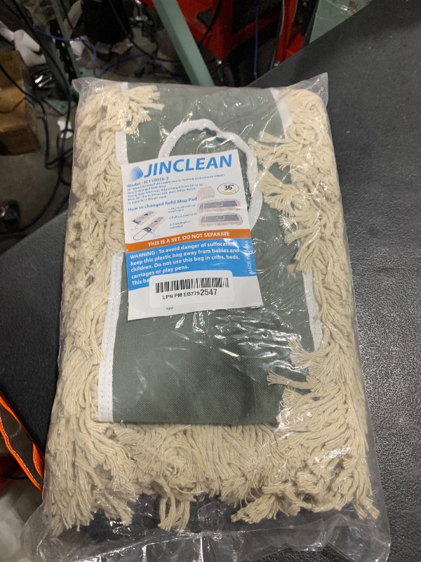 Photo 1 of JINCLEAN 2 Pack of 36" Cotton Refills for Industrial Class Floor Dust mop Series Can be fit with Others (2 Pack of 36" Cotton Refill)