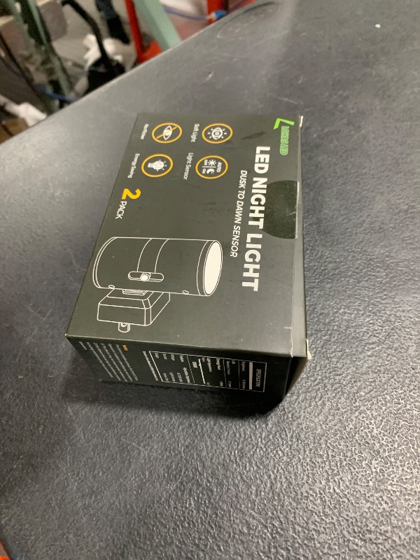 Photo 1 of L LOHAS LED Night Light Plug in, Modern Night Lights Plug into Wall, Dusk to Dawn Sensor, Soft White 3000K, 0-100LM Adjustable Brightness, Dimmable Night Lights for Hallway Bedroom Stairway, 2 Pack