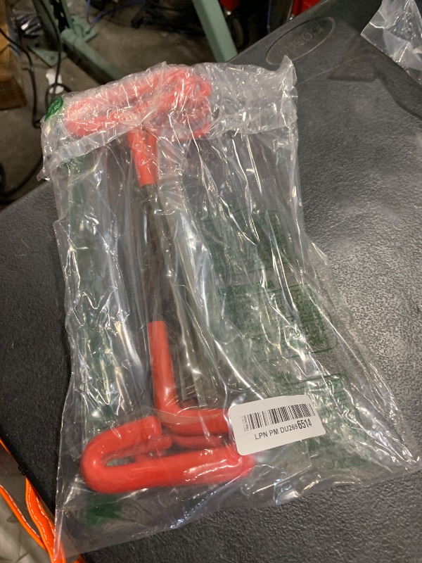 Photo 1 of Honoson 10 Pieces T-handle Hex Key Set 9 Inch Long Hex Key Kit Sizes 3/32, 7/64, 1/8, 9/64, 5/32, 3/16, 7/32, 1/4, 5/16, 3/8 Inches