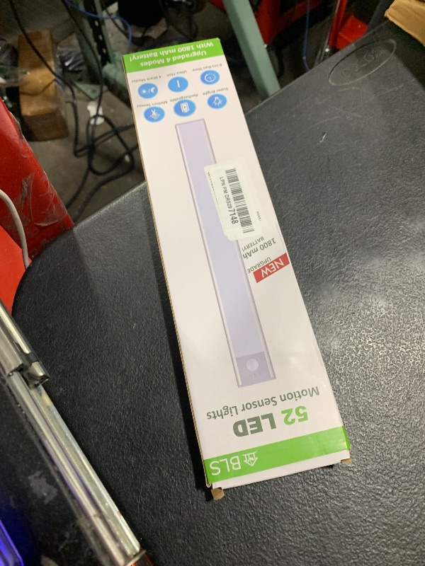 Photo 1 of BLS LED Closet Lights, 52LED Motion Sensor Light Indoor, Under Cabinet Lights Rechargeable USB-C Under Cabinet Lighting, 1800mah Battery Operated Lights Wireless Magnetic Light for Kitchen Night Stair
