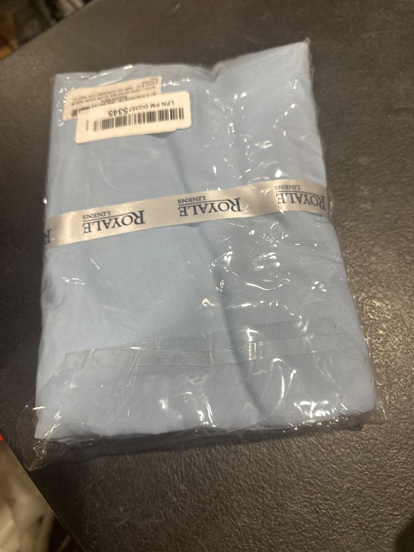 Photo 1 of Royale Linens Pillow Shams 2 Pack King Size 20x36 Inch - Brushed 1800 Microfiber - Bed Pillow Shams, Wrinkle Resistant Super Soft and Cozy - Back Overlap Closure - Oxford Pillowcase (King, Lake Blue)